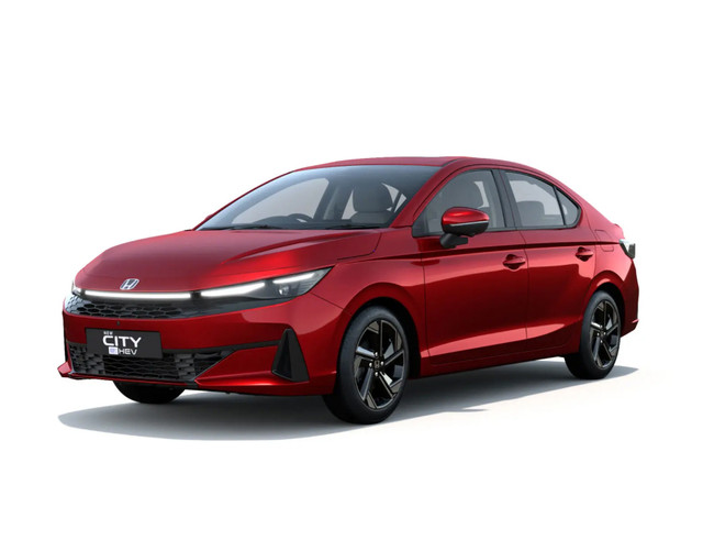Honda City in Radient Red Metallic color
