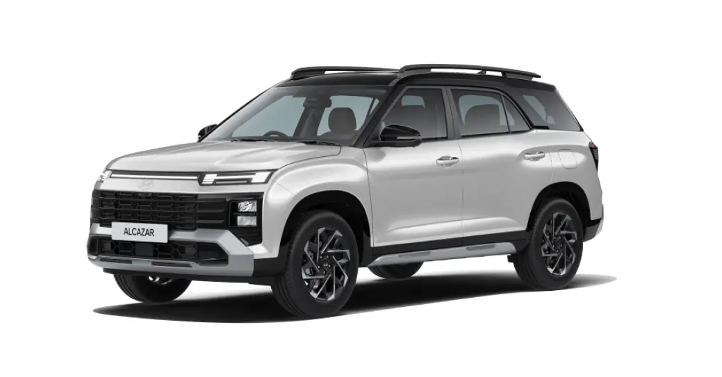 Altas white with black roof