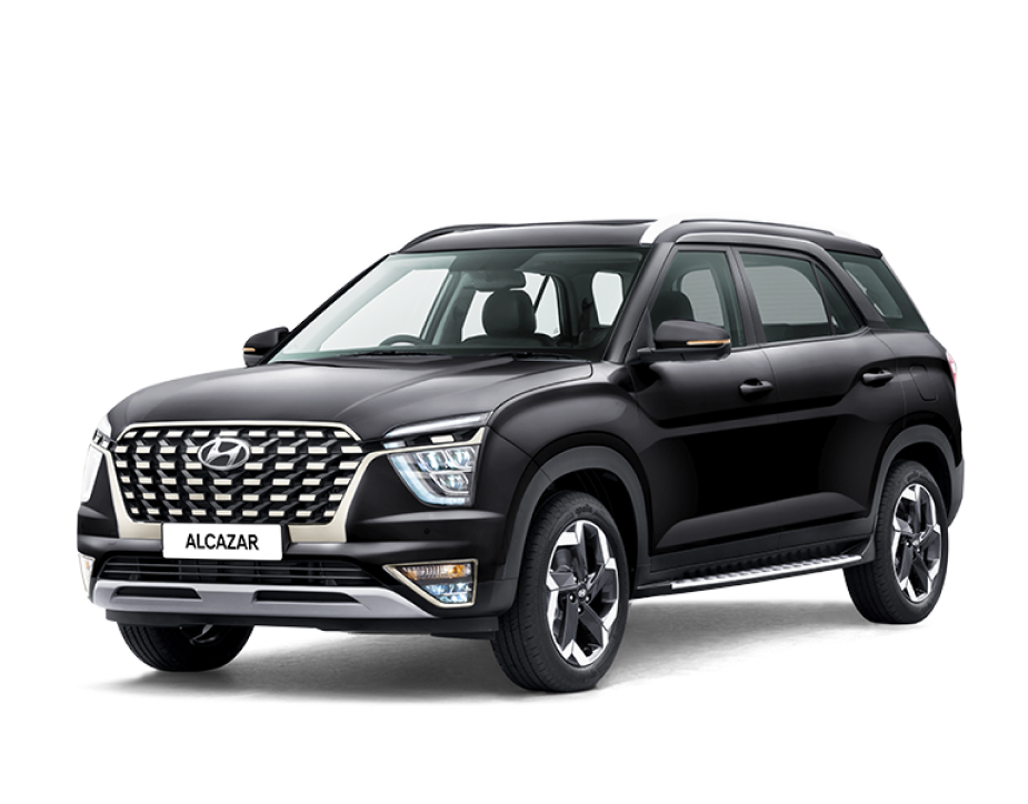 Hyundai Alcazar 2021 in Phantom black color