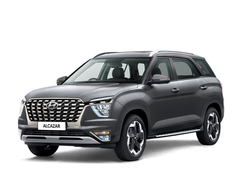Hyundai Alcazar 2021 in Titan grey color
