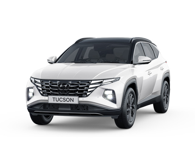 Hyundai Tucson 2023-2025 in Polar white dual tone color