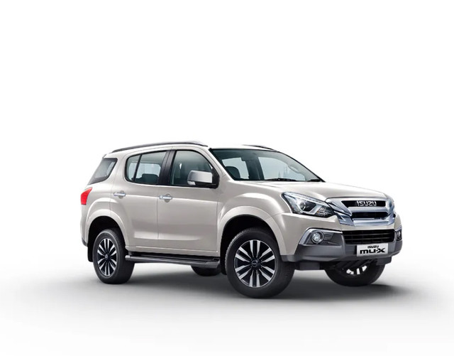 Isuzu MU-X in Silky White Pearl color