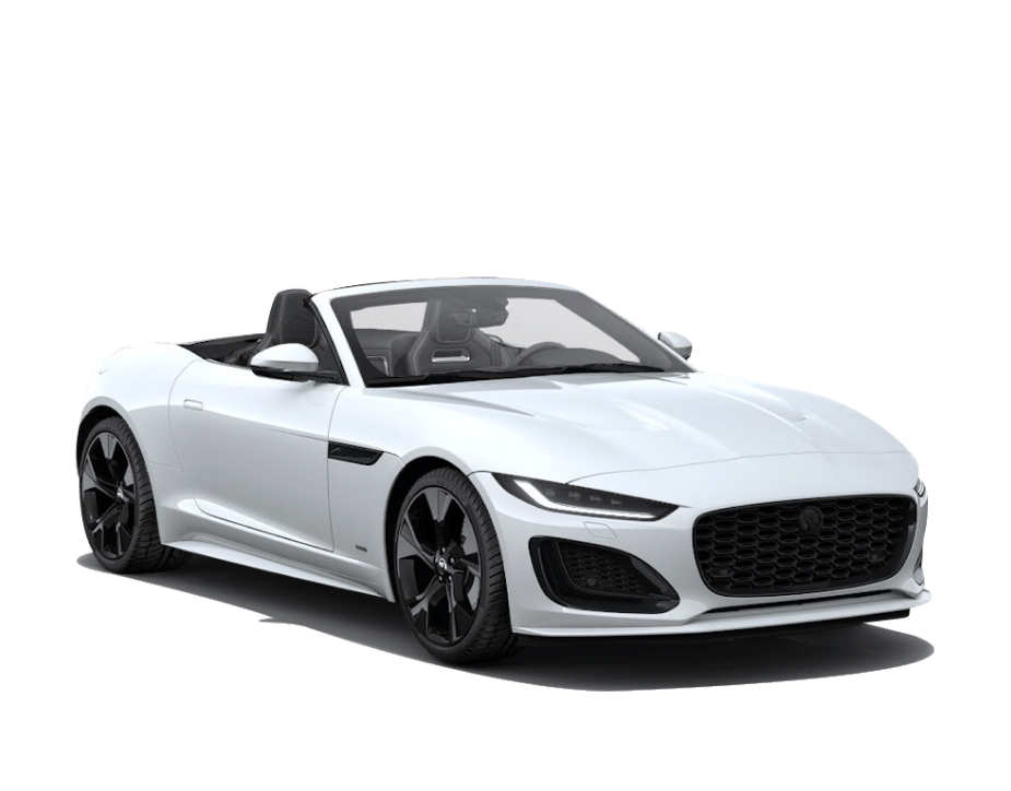 Jaguar F-Type in Fuji White color