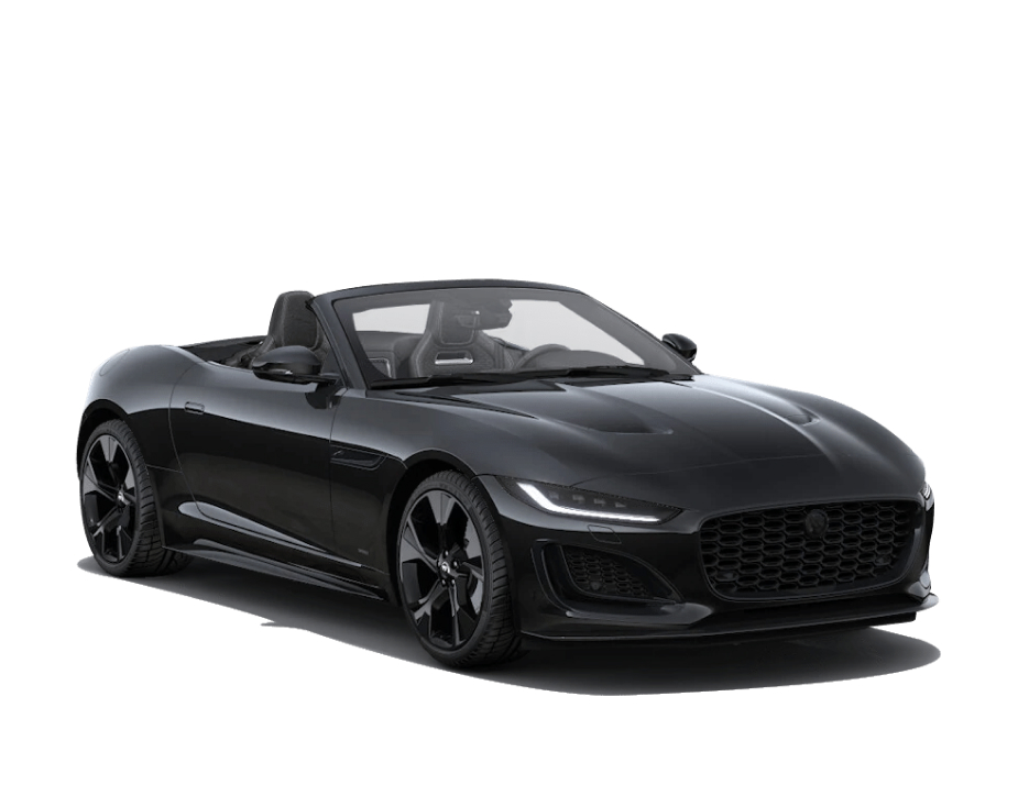 Jaguar F-Type in Santorini Black color