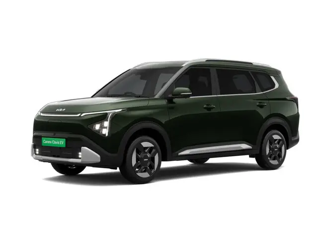 Kia Carens Clavis EV in Pewter Olive color