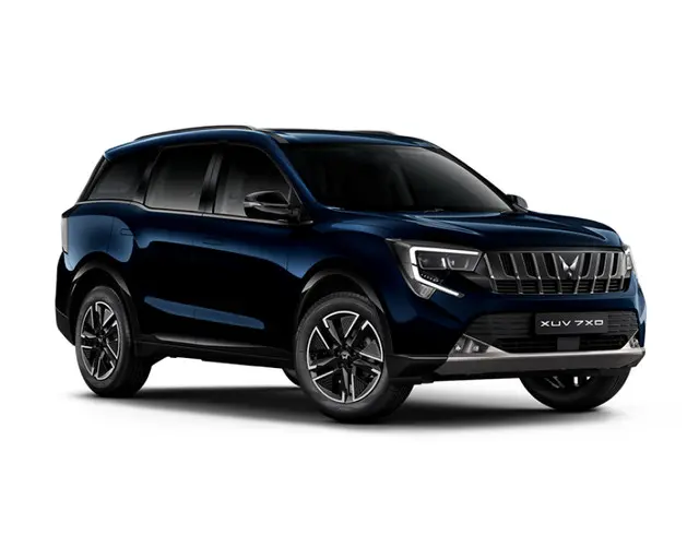 Mahindra XUV 7XO in NEBULA BLUE color
