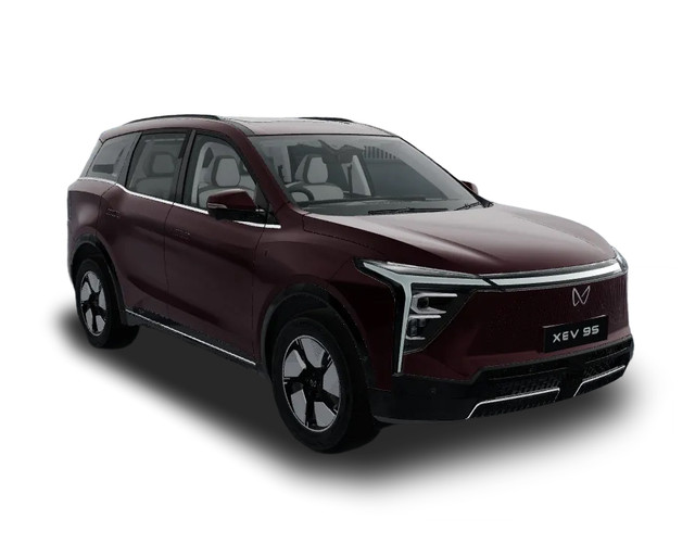 Mahindra XEV 9S in Ruby Velvet color