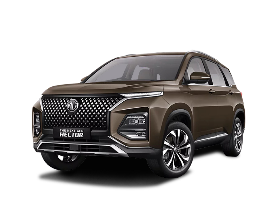 Morris Garages Hector Plus 2023 - 2025 in Dune Brown color