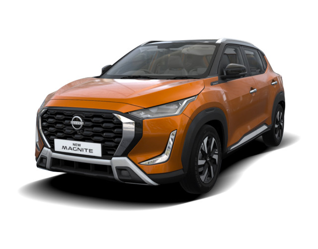 Nissan Magnite in Cooper Orange & Onyx Black color