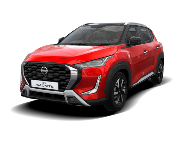 Nissan Magnite in Flare Garnet Red & Onyx Black color