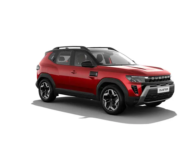 Renault Duster in Sunset Red with Stealth Black color