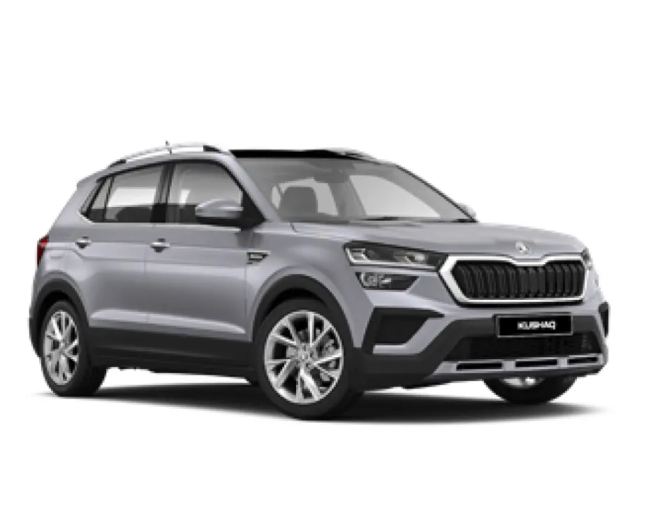 Skoda Kushaq 2021-2026 in Brillant silver with carbon steel roof color