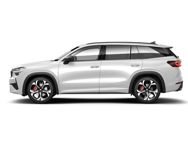 Skoda Kodiaq RS in Moon White color