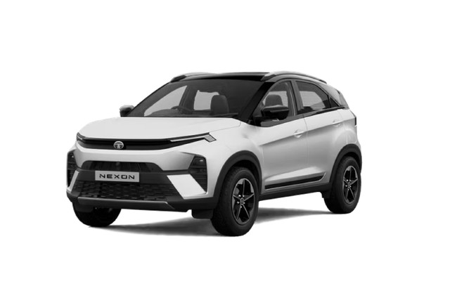 Tata Nexon in Pristine White Dual Tone color