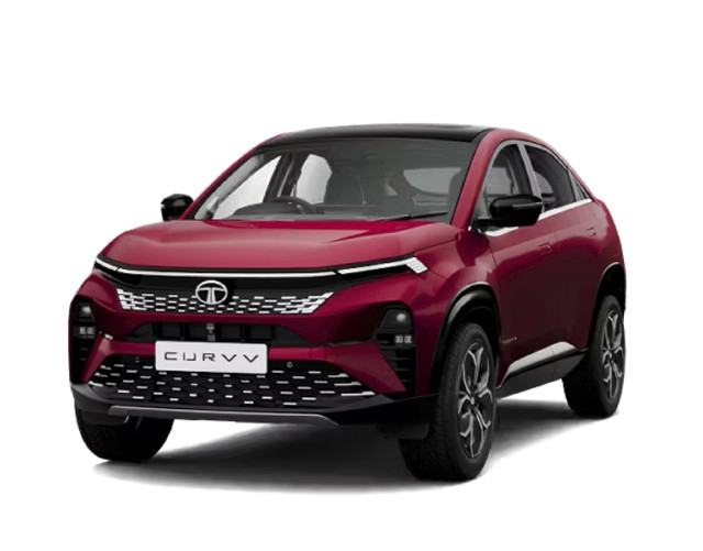 Tata Curvv in Nitro Crimson color