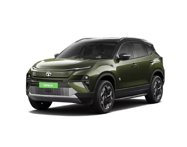 Tata Harrier EV in Seaweed Green with Dual Tone color