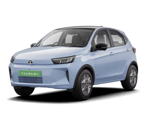 Tata Tiago EV in Pangong Pulse with Dual Tone color