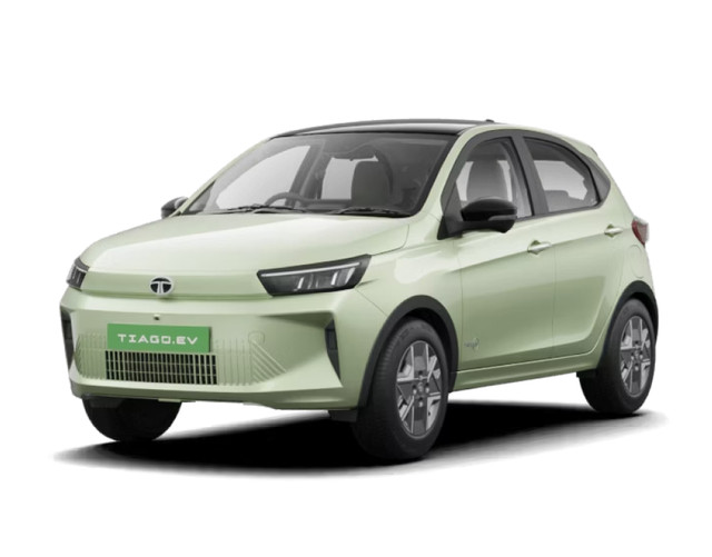 Tata Tiago EV in Dehradun Dew with Dual Tone color