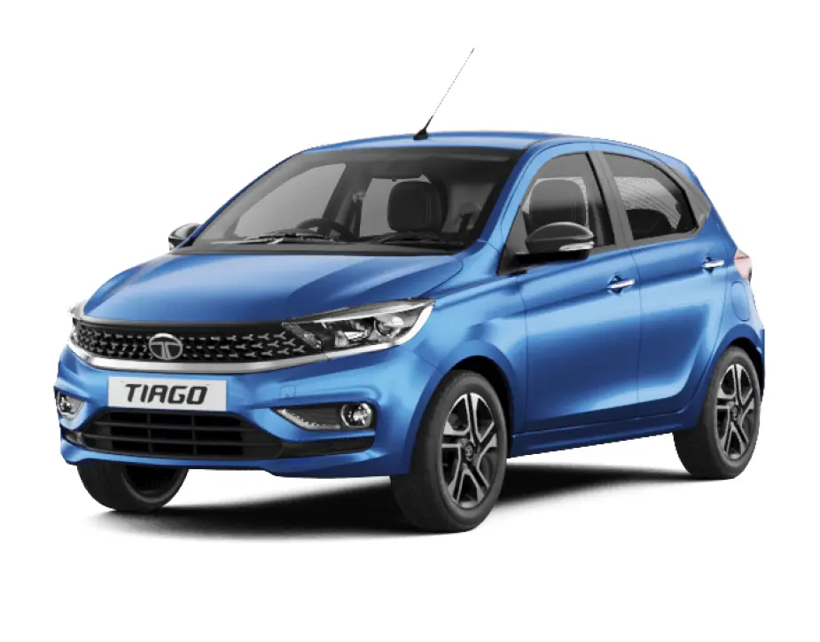 Tata Tiago 2016-2026 in Tornado Blue color