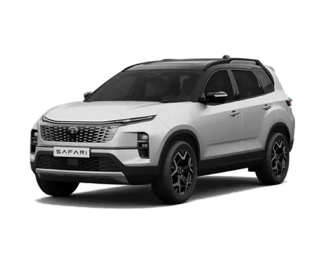 Tata Safari Accomplished X Plus 6 Str Petrol - Pristine White with Dual Tone