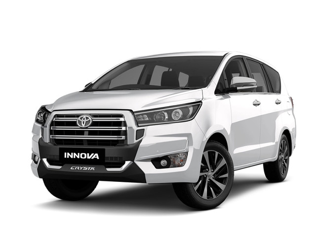 Toyota Innova Crysta in Super White color