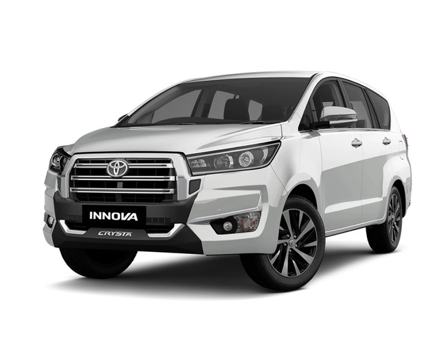 Toyota Innova Crysta in Platinum White Pearl color