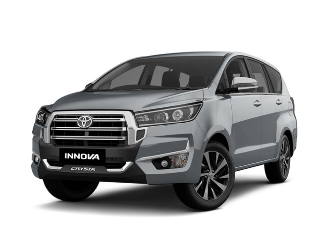 Toyota Innova Crysta in Silver Metalic color