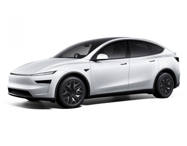 Tesla Model Y in Pearl White Multi-Coat color