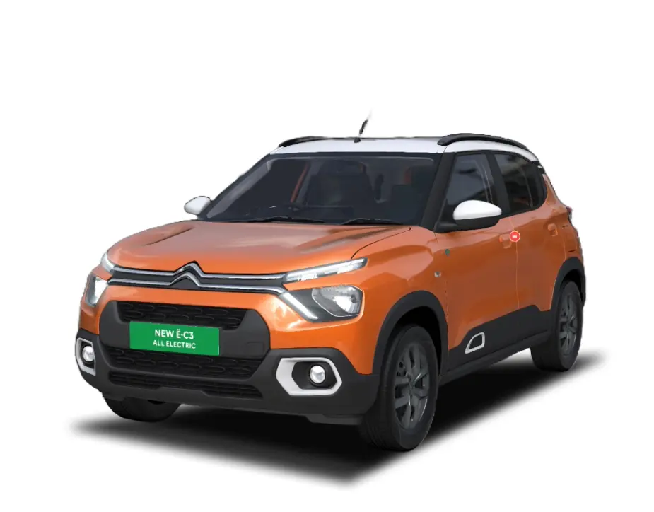 Citroen eC3 2023-2026 in Zesty Orange with Polar White