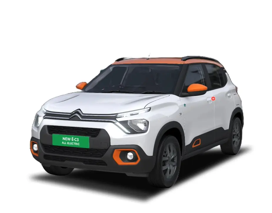 Citroen eC3 2023-2026 in Polar White with Zesty Orange