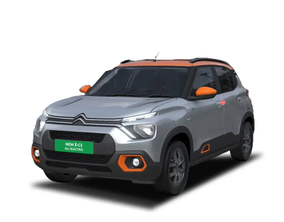Citroen eC3 2023-2026 in Platinum Grey with Zesty Orange