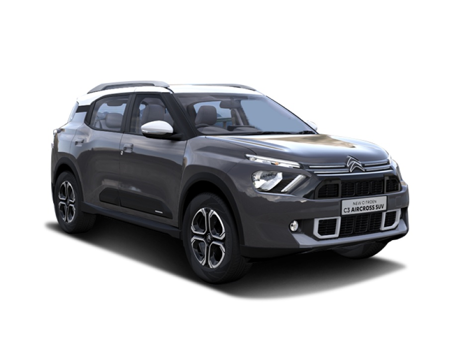 Citroen C3 Aircross in Platinum Grey with Polar White color