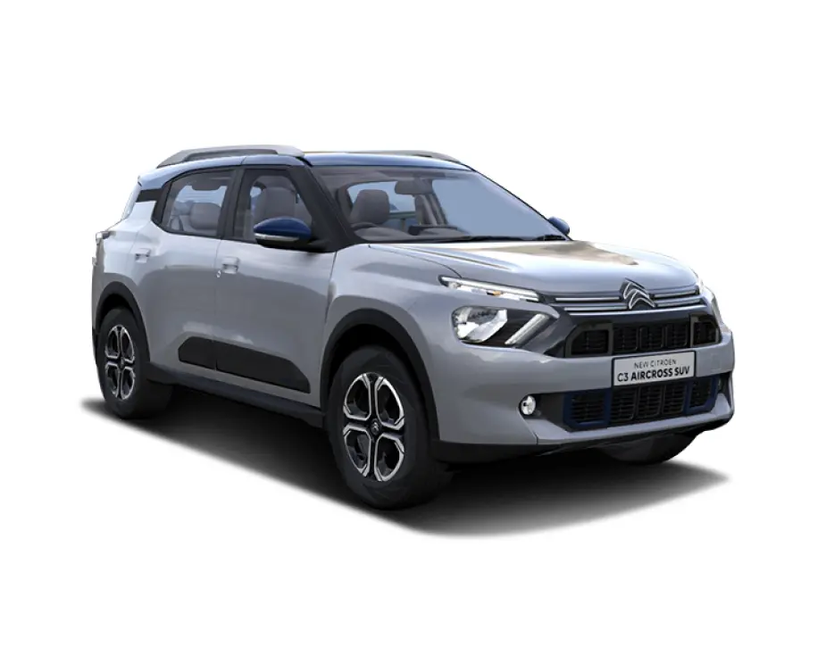 Citroen C3 Aircross in Steel Grey with Cosmo Blue color