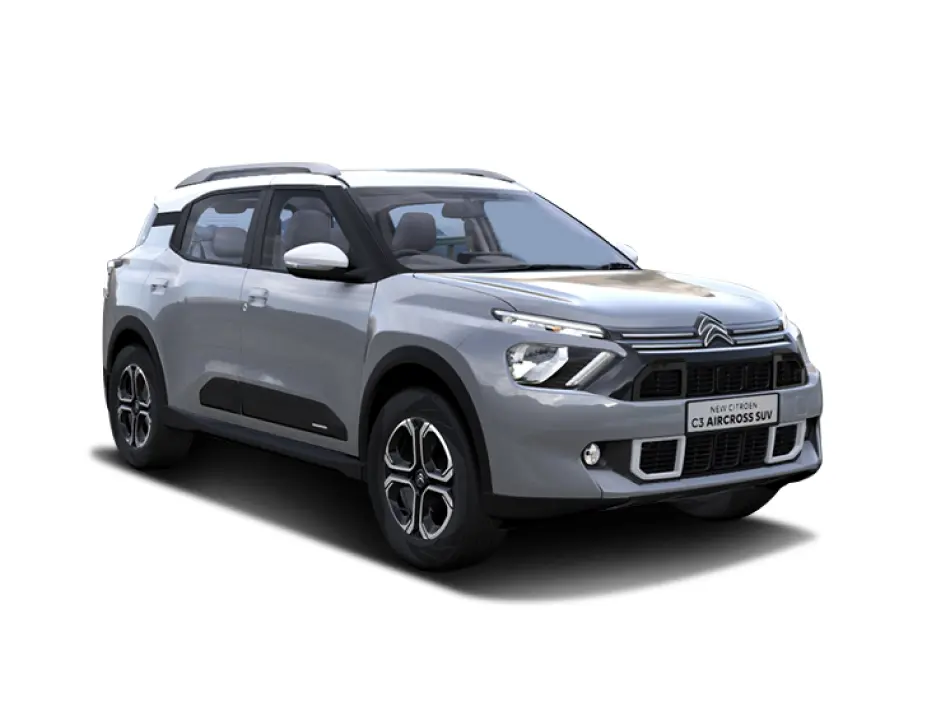 Citroen C3 Aircross in Steel Grey with Polar White color