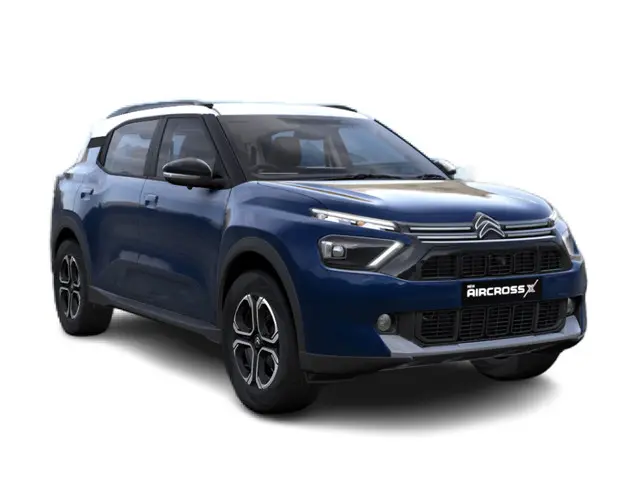 Citroen Aircross X Turbo AT Max Dual Tone 7S - COSMO BLUE(POLAR WHITE)