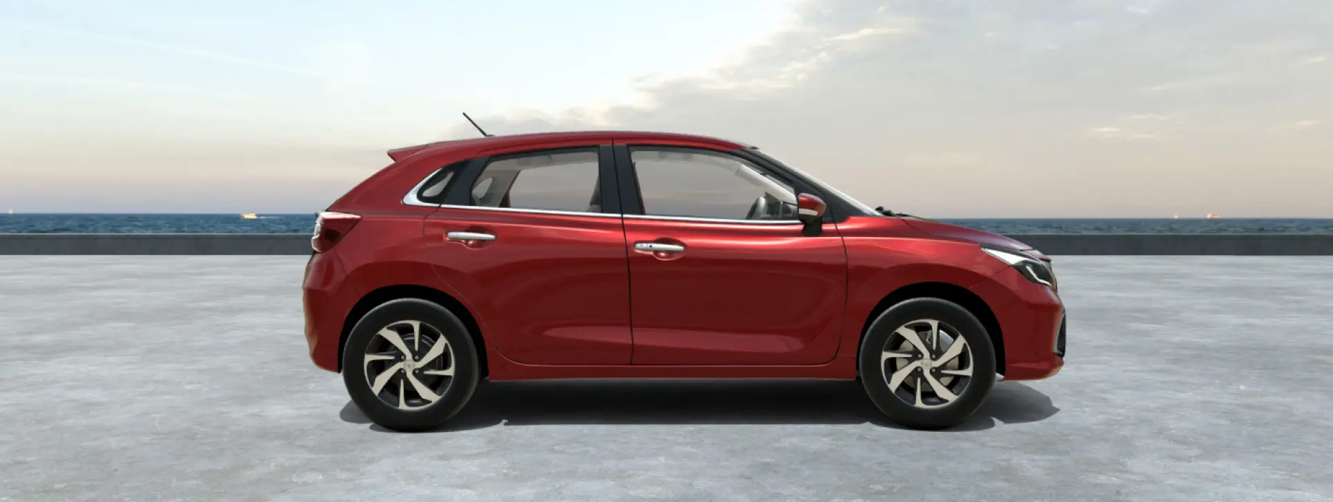 Toyota Glanza Right Side View