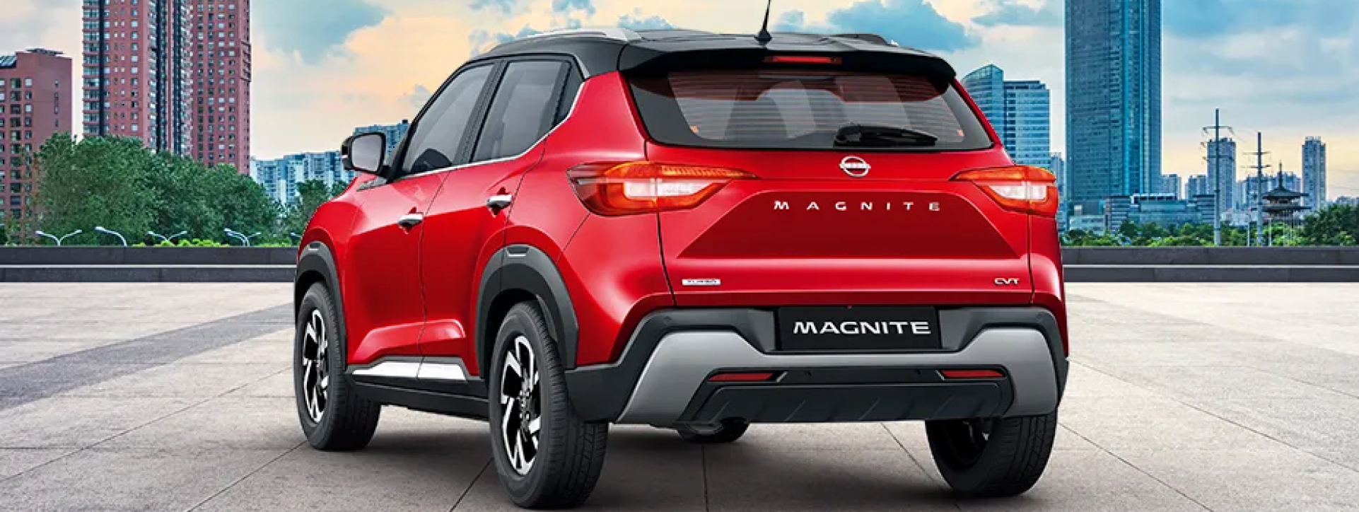 Nissan Magnite Rear Left View Nissan Magnite Rear Left View