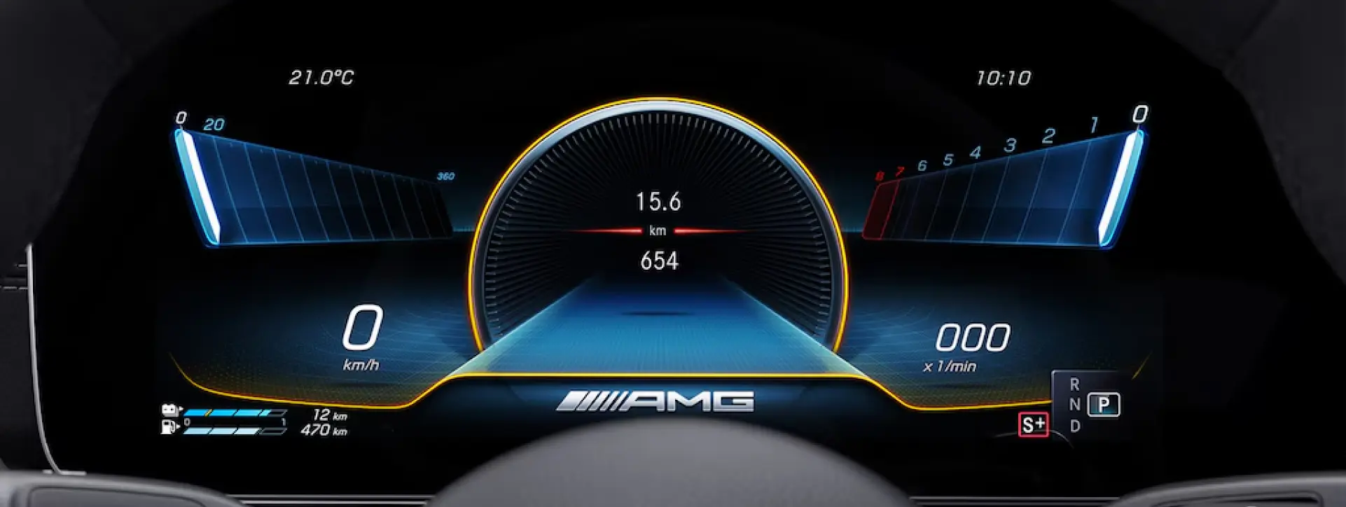 Mercedes-Benz AMG GT 4-door Coupe Instrument Cluster