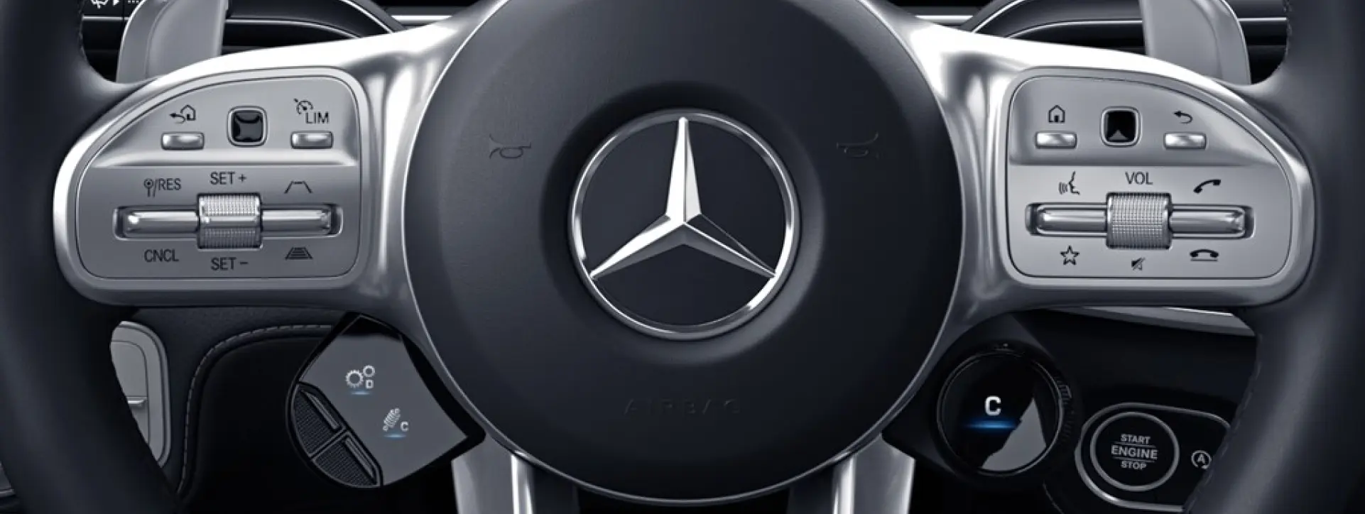 Mercedes-Benz GLE Coupe Front Grill-Logo