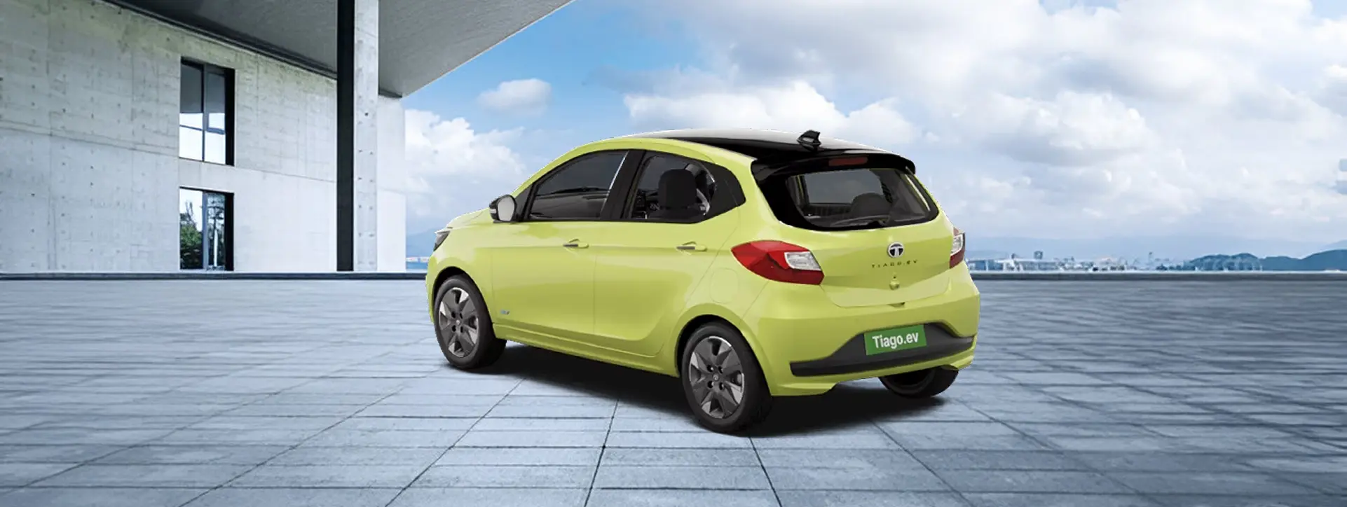 Tata Tiago EV Rear Left View