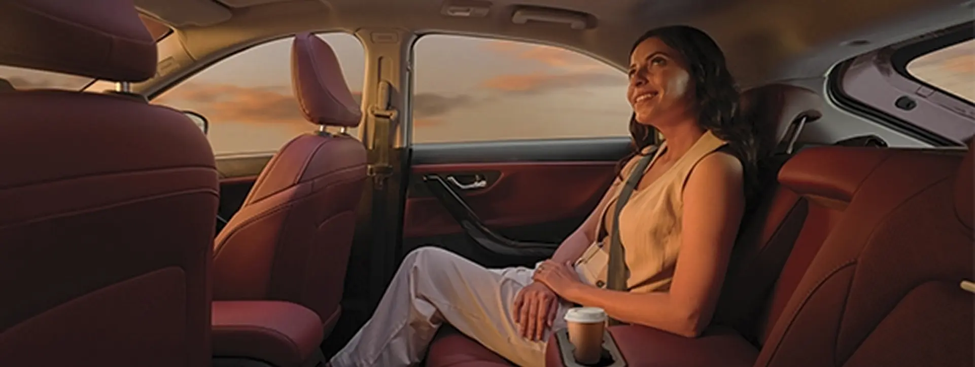 Tata Curvv Rear Armrest with Cup Holder