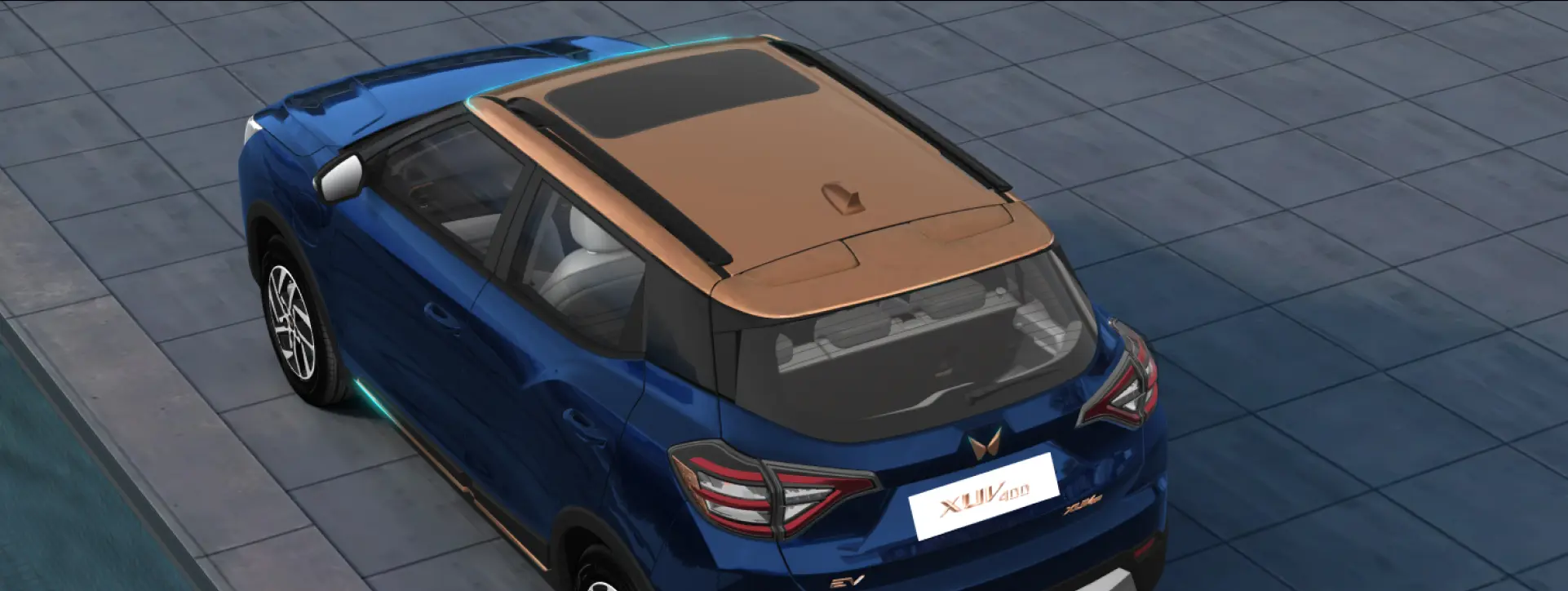 Mahindra XUV 400 Rear Left Top View