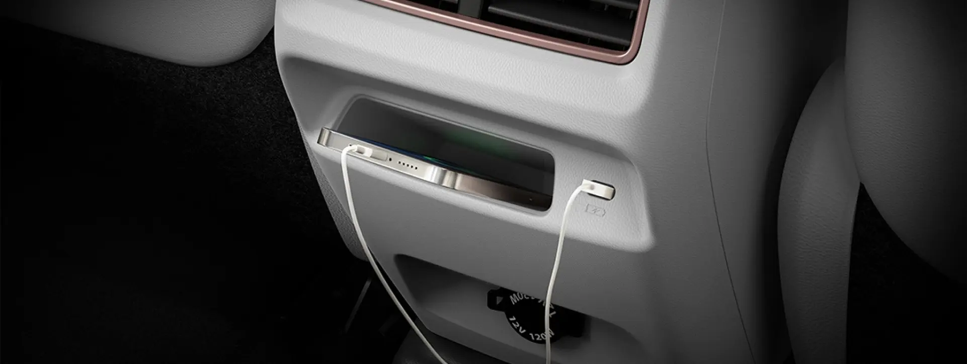 Mahindra XUV 400 Rear Phone Charger Port