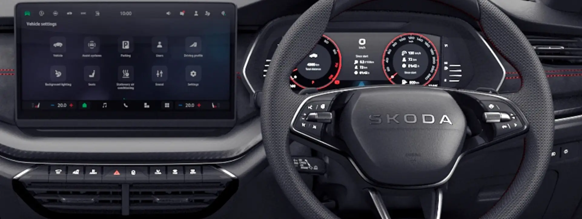 Skoda Octavia RS Dashboard Infotainment