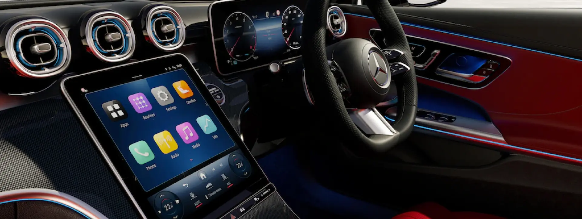 Mercedes-Benz AMG GLC 43 Coupe Infotainment System Main Menu