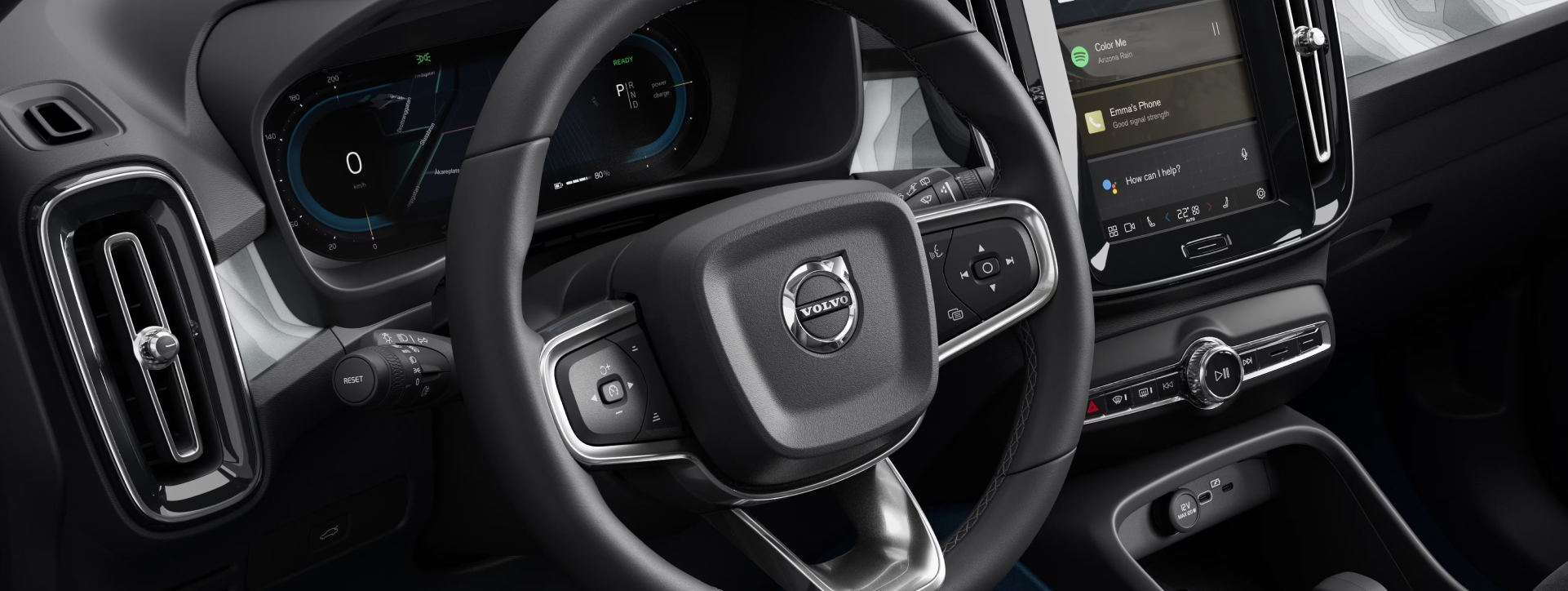 Volvo XC40 Recharge Steering Wheel