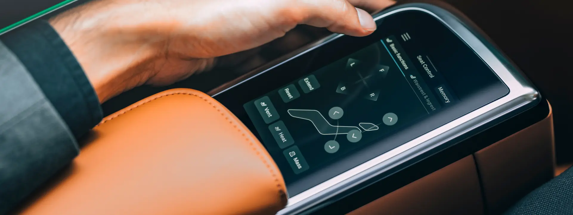 Morris Garages M9 Seat Adjustment Controls