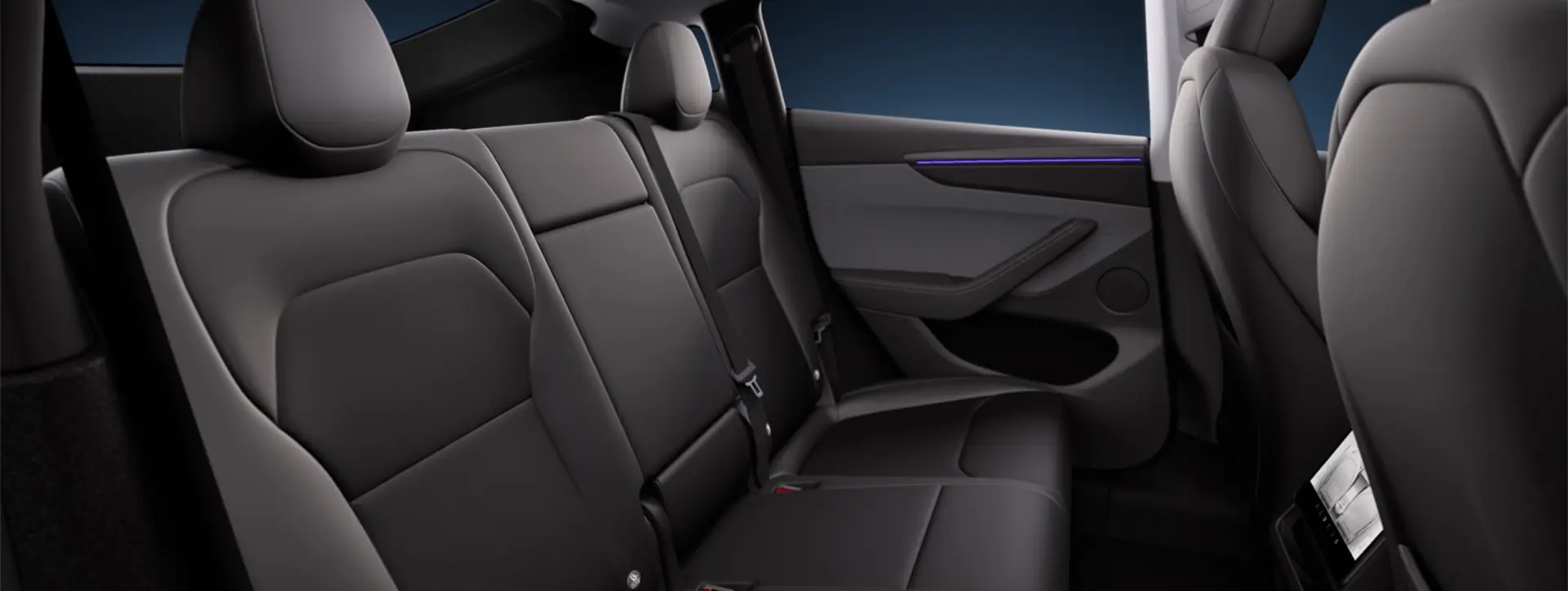 Tesla Model Y Rear View Seating