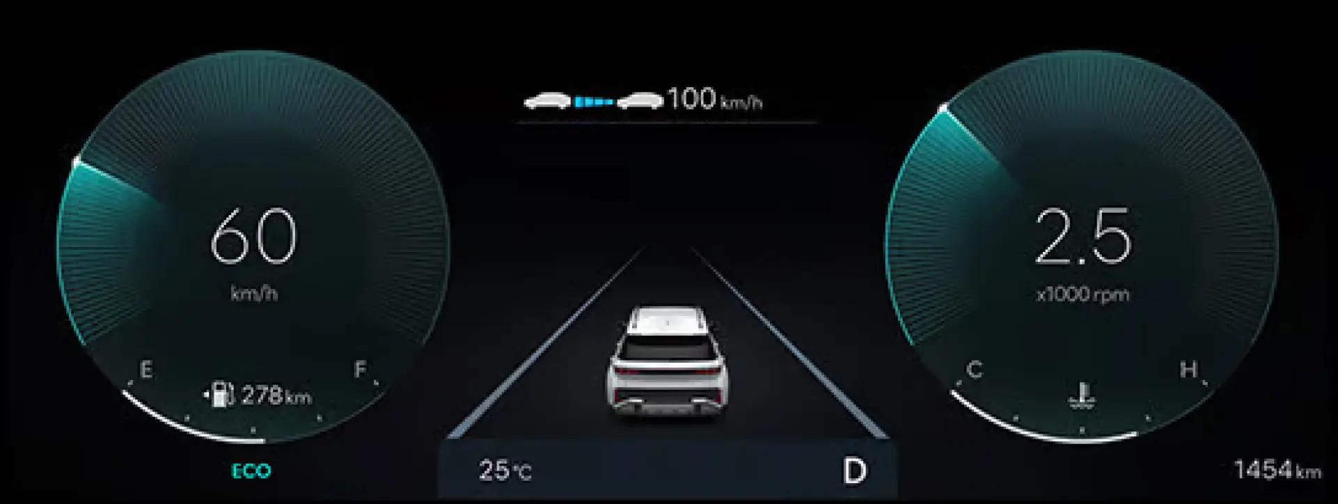 Hyundai Venue N Line instrument cluster