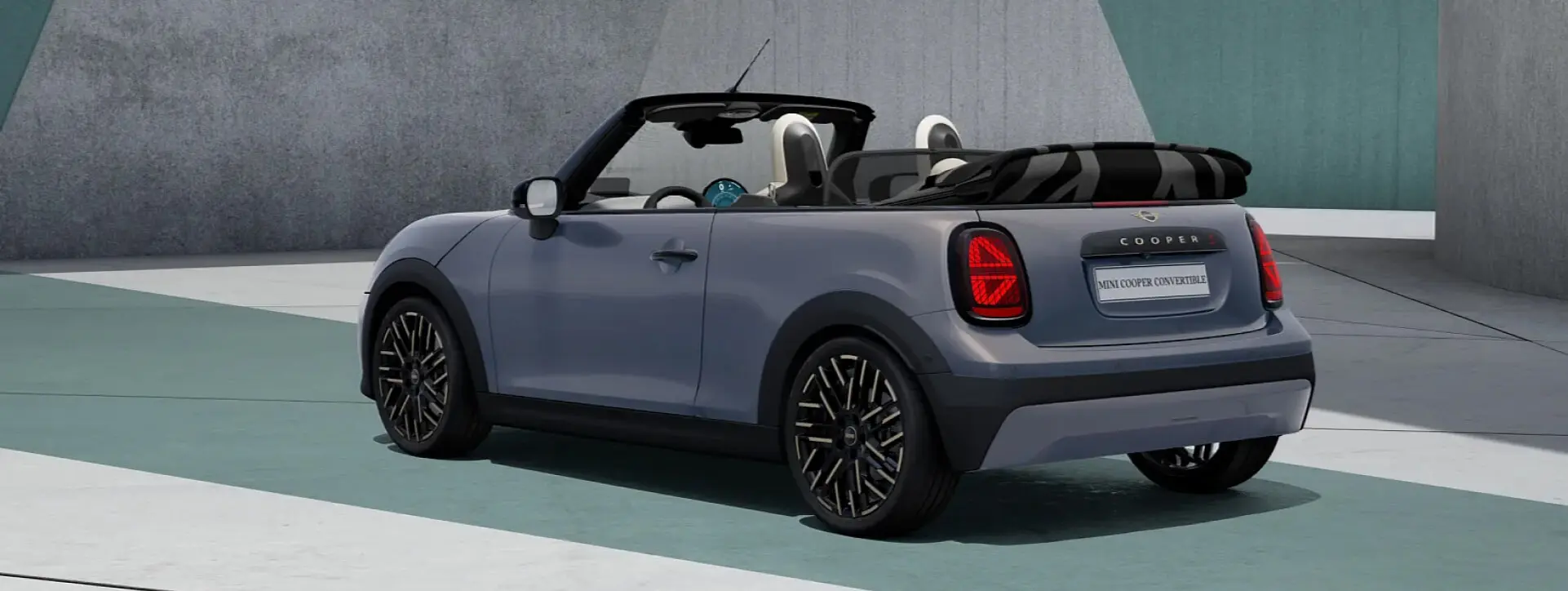 Mini Cooper S Convertible Rear Left View